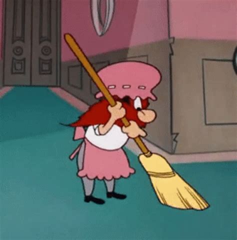 sweep gif|funny pictures of brooms sweeping.